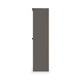 Huxley 1 Door Wardrobe With Open Shelves Oak Graphite from Roseland Furniture