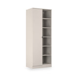Huxley 1 Door Wardrobe With Open Shelves Cashmere from Roseland Furniture