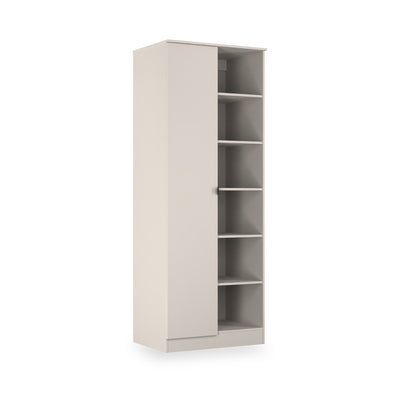 Huxley 1 Door Wardrobe with Open Shelves