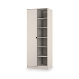 Huxley 1 Door Wardrobe With Open Shelves Cashmere from Roseland Furniture