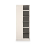 Huxley 1 Door Wardrobe With Open Shelves Cashmere from Roseland Furniture
