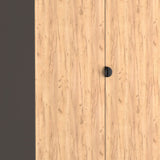 Huxley Full Hanging Wardrobe Oak Graphite from Roseland Furniture