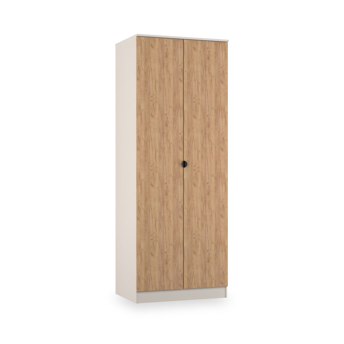 Huxley Full Hanging Wardrobe Oak Cashmere from Roseland Furniture