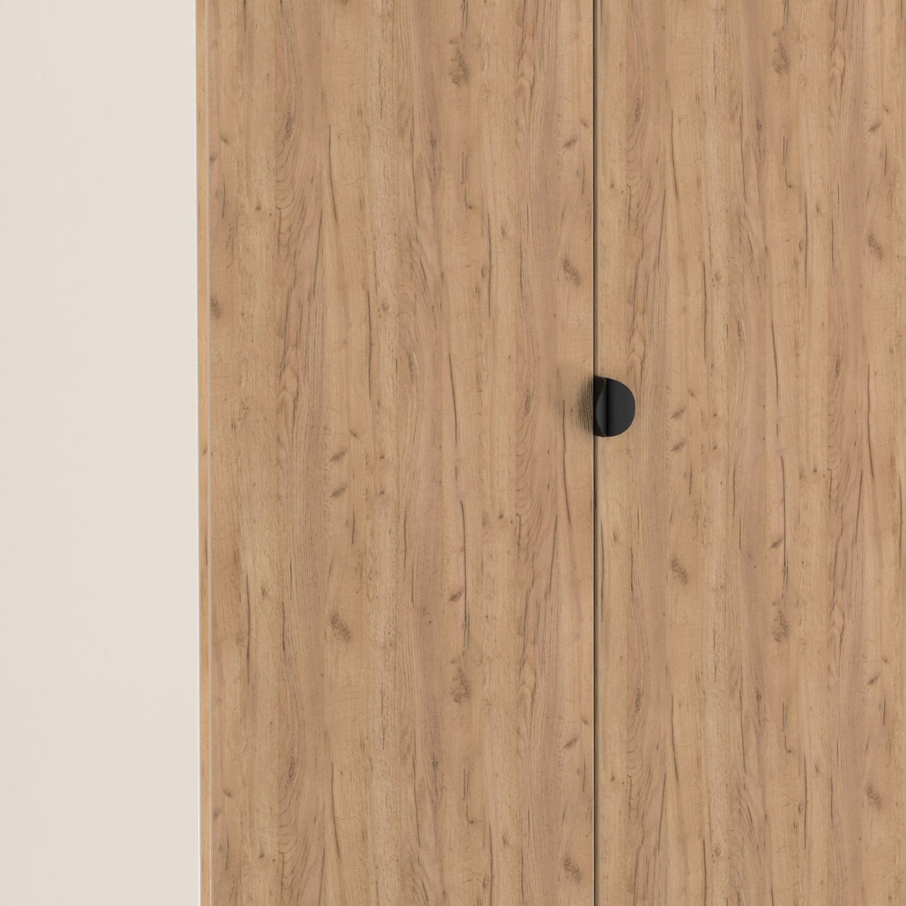 Huxley Full Hanging Wardrobe Oak Cashmere from Roseland Furniture