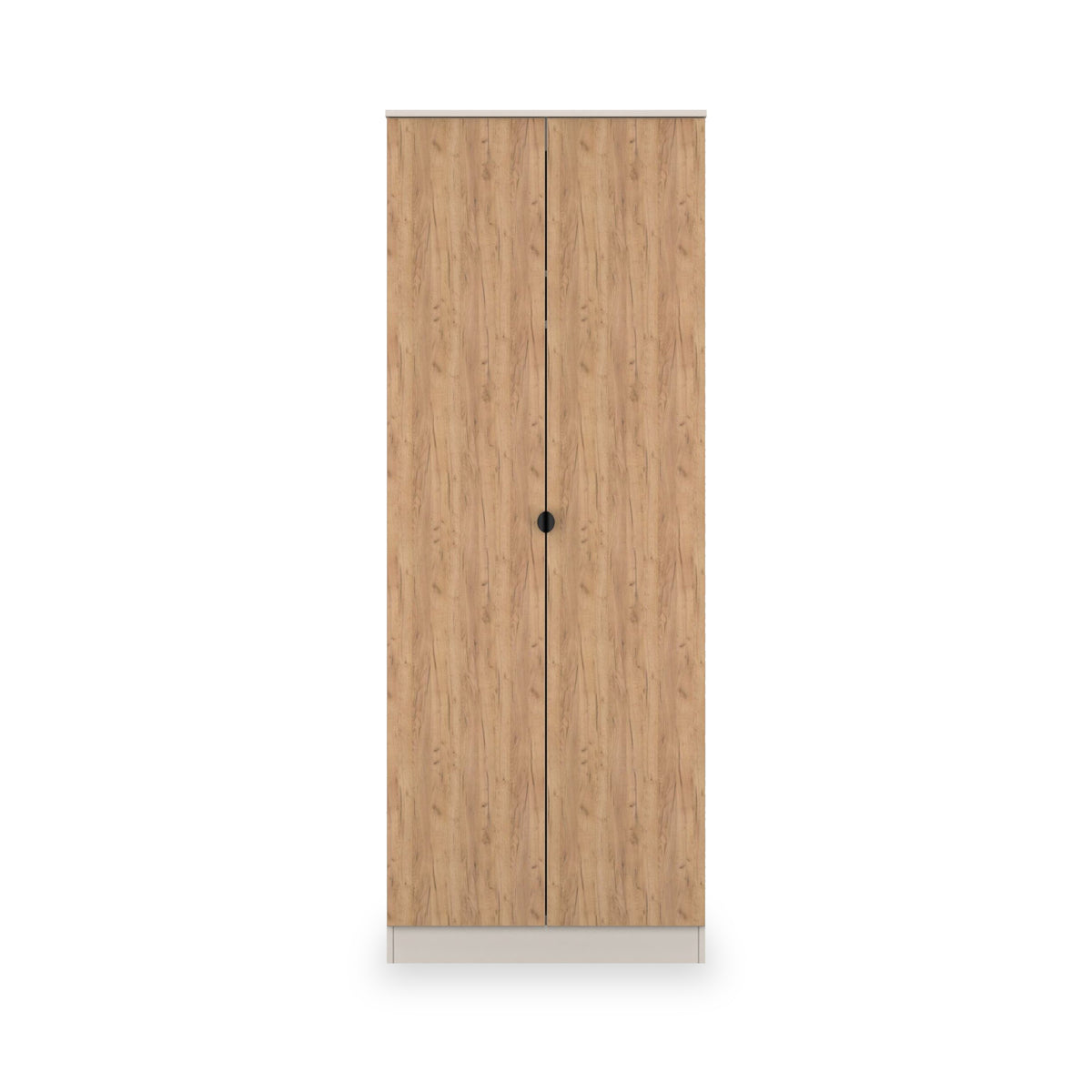 Huxley Full Hanging Wardrobe Oak Cashmere from Roseland Furniture