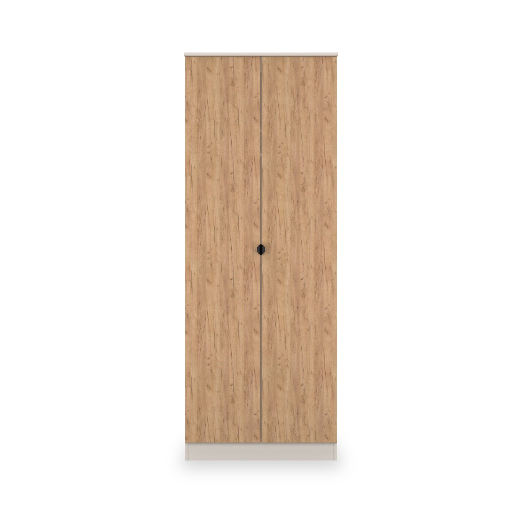 Huxley Full Hanging Wardrobe Oak Cashmere from Roseland Furniture