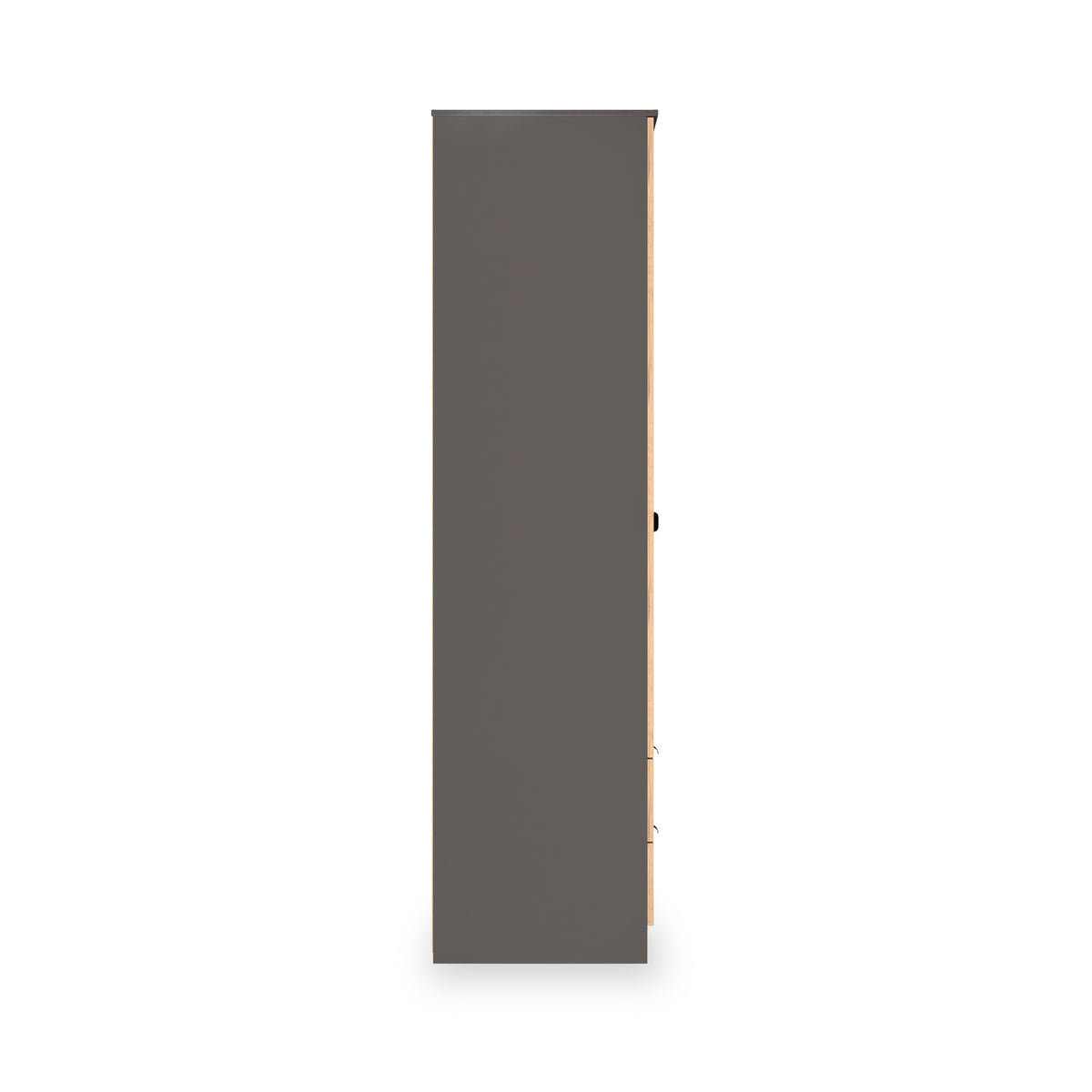 Huxley Double Wardrobe 2 Drawers Oak Graphite from Roseland Furniture