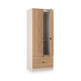 Huxley Double Wardrobe 2 Drawers Oak Cashmere from Roseland Furniture