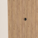 Huxley Double Wardrobe 2 Drawers Oak Cashmere from Roseland Furniture