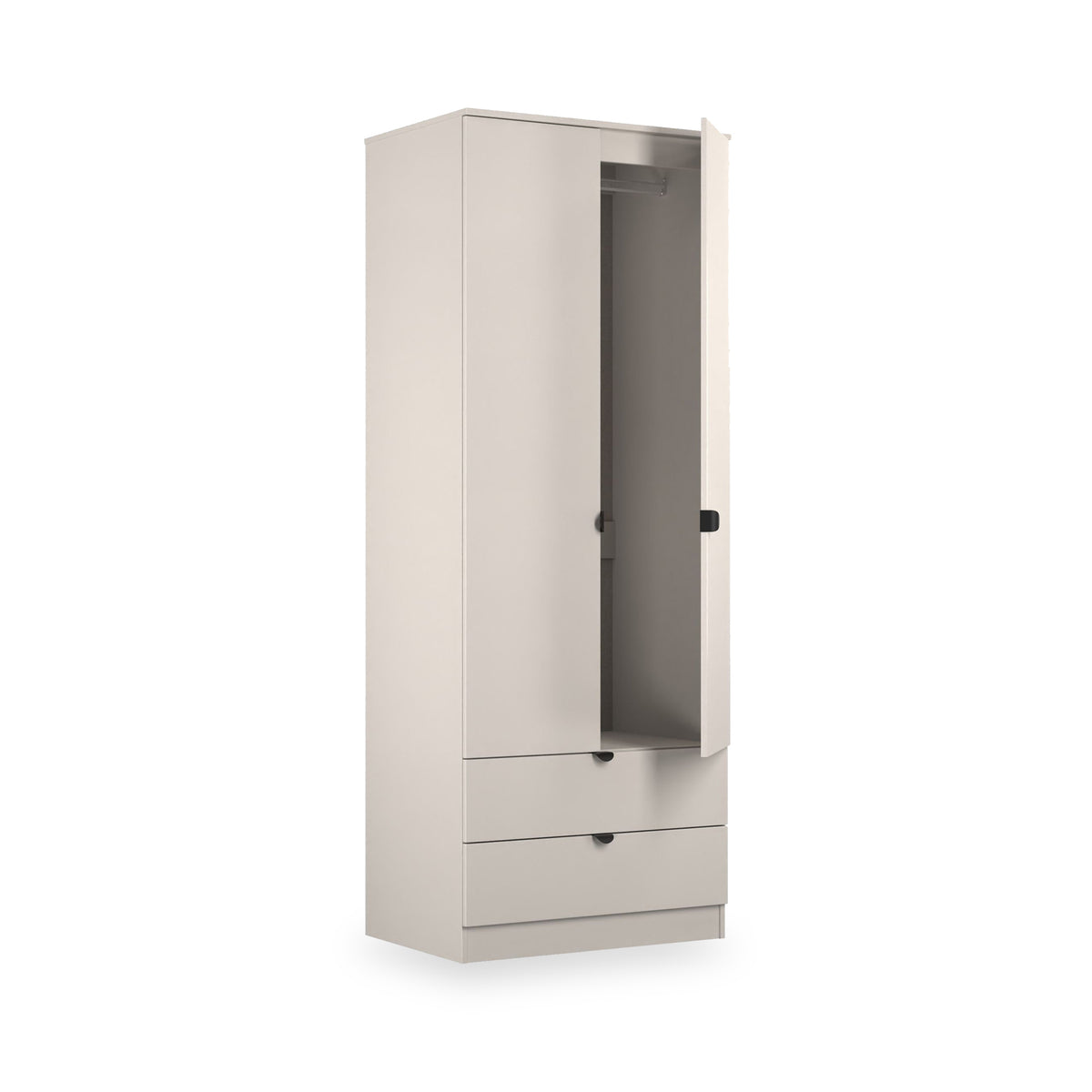 Huxley Double Wardrobe 2 Drawers Cashmere from Roseland Furniture