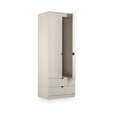 Huxley Double Wardrobe 2 Drawers Cashmere from Roseland Furniture