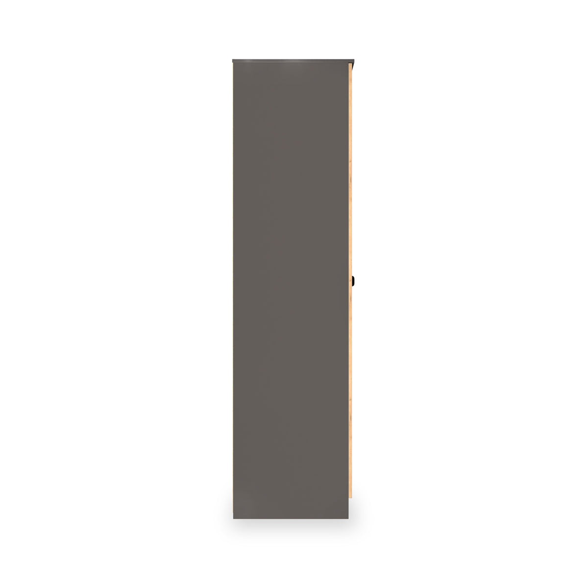 Huxley Triple Wardrobe With Shelves Oak Graphite from Roseland Furniture