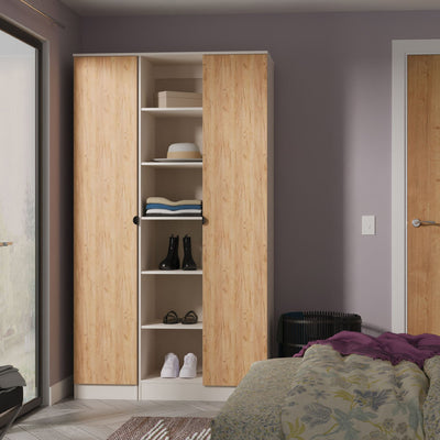 Huxley Triple Wardrobe with Open Shelves
