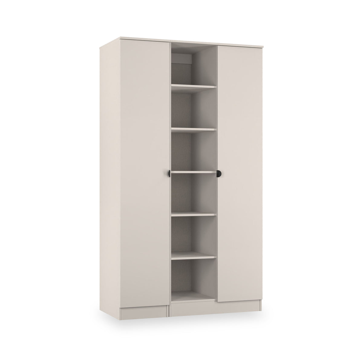 Huxley Triple Wardrobe With Shelves Cashmere from Roseland Furniture