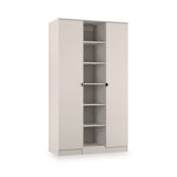 Huxley Triple Wardrobe With Shelves Cashmere from Roseland Furniture