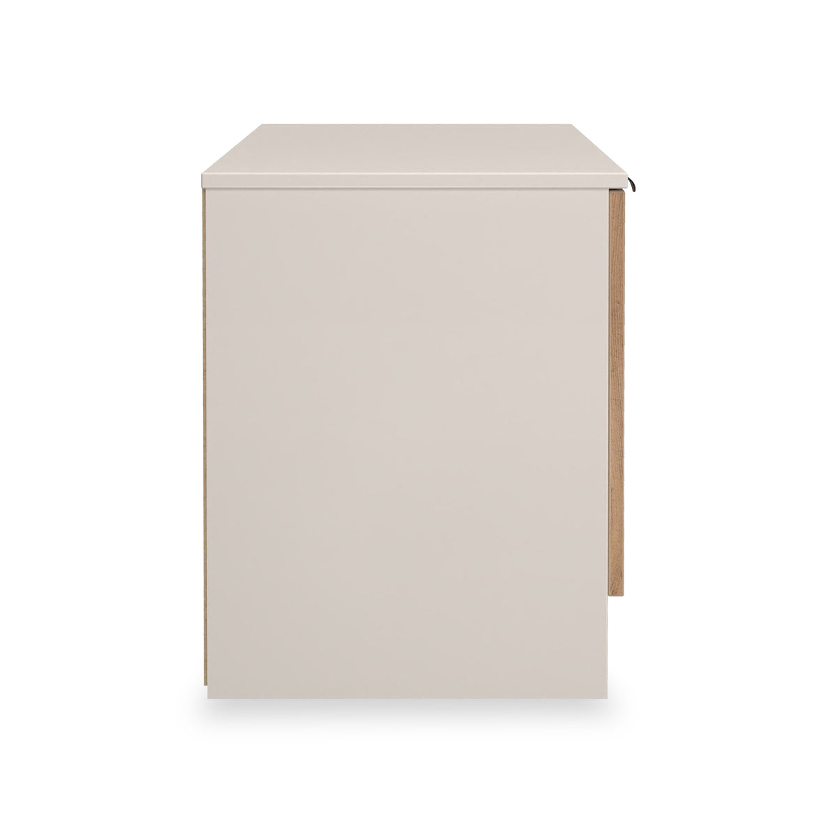 Huxley Compact 2 Door Media Unit Oak Cashmere from Roseland Furniture