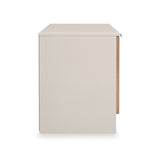 Huxley Compact 2 Door Media Unit Oak Cashmere from Roseland Furniture