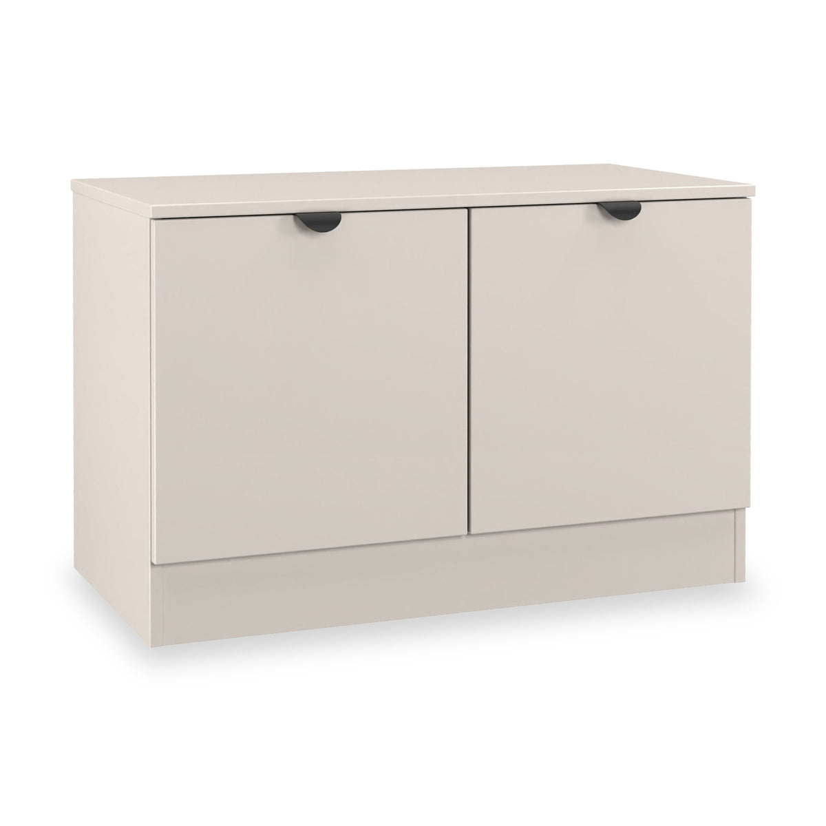 Huxley Compact 2 Door Media Unit Cashmere from Roseland Furniture
