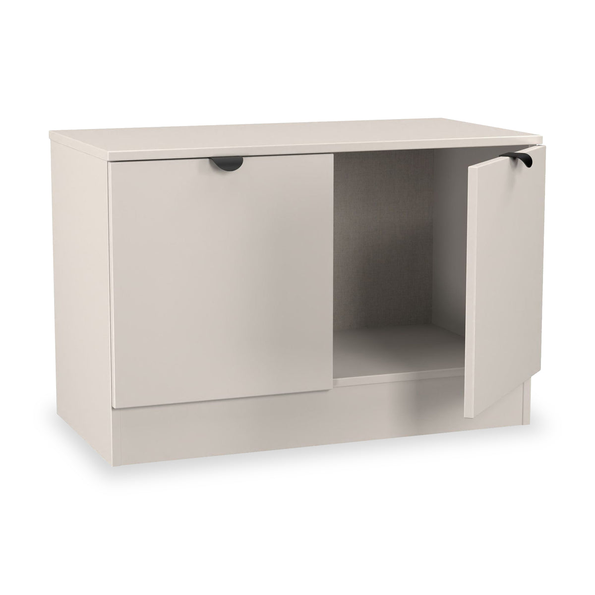 Huxley Compact 2 Door Media Unit Cashmere from Roseland Furniture