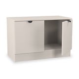 Huxley Compact 2 Door Media Unit Cashmere from Roseland Furniture