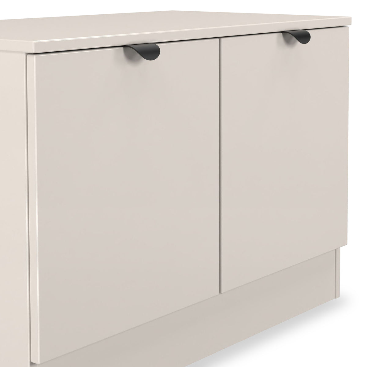 Huxley Compact 2 Door Media Unit Cashmere from Roseland Furniture