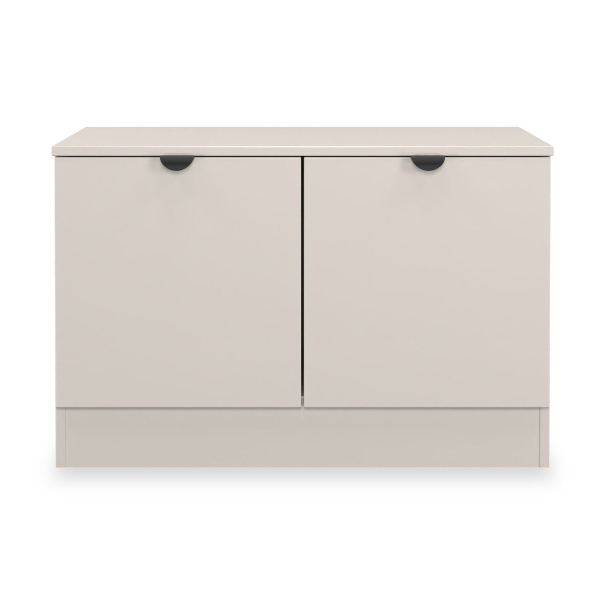 Huxley Compact 2 Door Media Unit Cashmere from Roseland Furniture