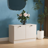 Huxley Compact 2 Door Media Unit Cashmere from Roseland Furniture