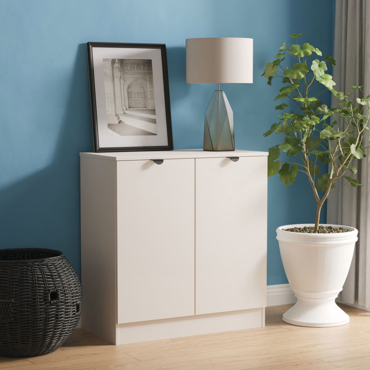 Huxley 2 Door Cabinet Cashmere from Roseland Furniture
