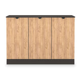 Huxley 3 Door Sideboard Oak Graphite from Roseland Furniture
