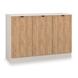 Huxley 3 Door Sideboard Oak Cashmere from Roseland Furniture