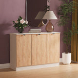 Huxley 3 Door Sideboard Oak Cashmere from Roseland Furniture