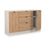 Huxley 2 Door 3 Drawer Sideboard Oak Cashmere from Roseland Furniture
