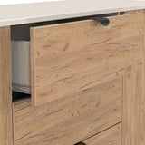 Huxley 2 Door 3 Drawer Sideboard Oak Cashmere from Roseland Furniture