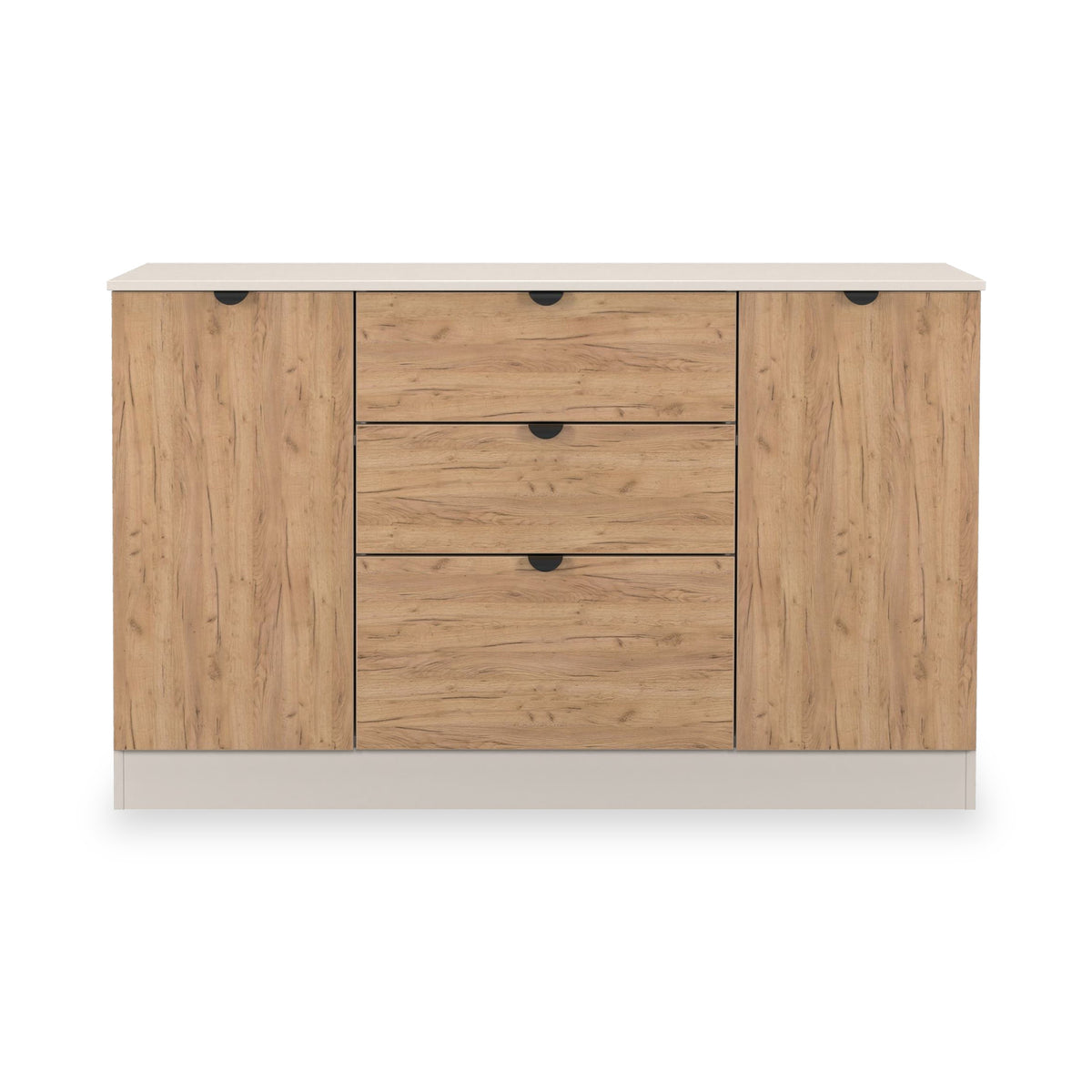 Huxley 2 Door 3 Drawer Sideboard Oak Cashmere from Roseland Furniture