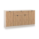 Huxley 4 Door 1 Drawer Sideboard Oak Cashmere from Roseland Furniture