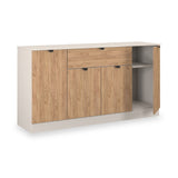 Huxley 4 Door 1 Drawer Sideboard Oak Cashmere from Roseland Furniture