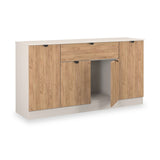 Huxley 4 Door 1 Drawer Sideboard Oak Cashmere from Roseland Furniture