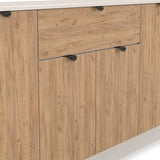 Huxley 4 Door 1 Drawer Sideboard Oak Cashmere from Roseland Furniture