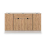 Huxley 4 Door 1 Drawer Sideboard Oak Cashmere from Roseland Furniture