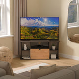Huxley Corner TV Unit Oak Graphite from Roseland Furniture