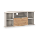 Huxley Corner TV Unit Oak Cashmere from Roseland Furniture