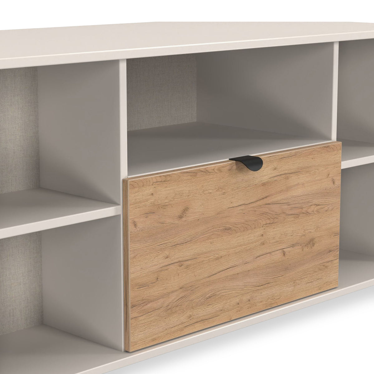 Huxley Corner TV Unit Oak Cashmere from Roseland Furniture