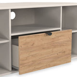 Huxley Corner TV Unit Oak Cashmere from Roseland Furniture