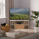 Huxley Corner TV Unit Oak Cashmere from Roseland Furniture