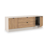 Huxley 2 Door 2 Drawer TV Unit Oak Cashmere from Roseland Furniture