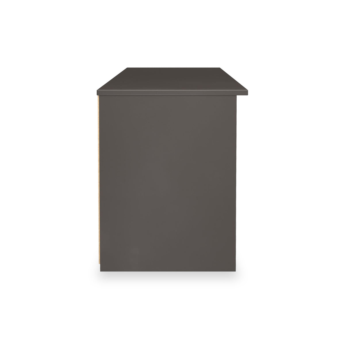 Huxley Wide 1 Drawer TV Media Unit Oak Graphite Side1 from Roseland Furniture