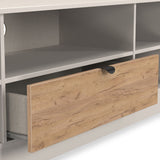Huxley Wide 1 Drawer TV Media Unit Oak Cashmere from Roseland Furniture