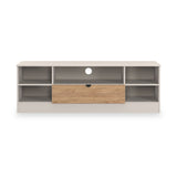 Huxley Wide 1 Drawer TV Media Unit Oak Cashmere from Roseland Furniture