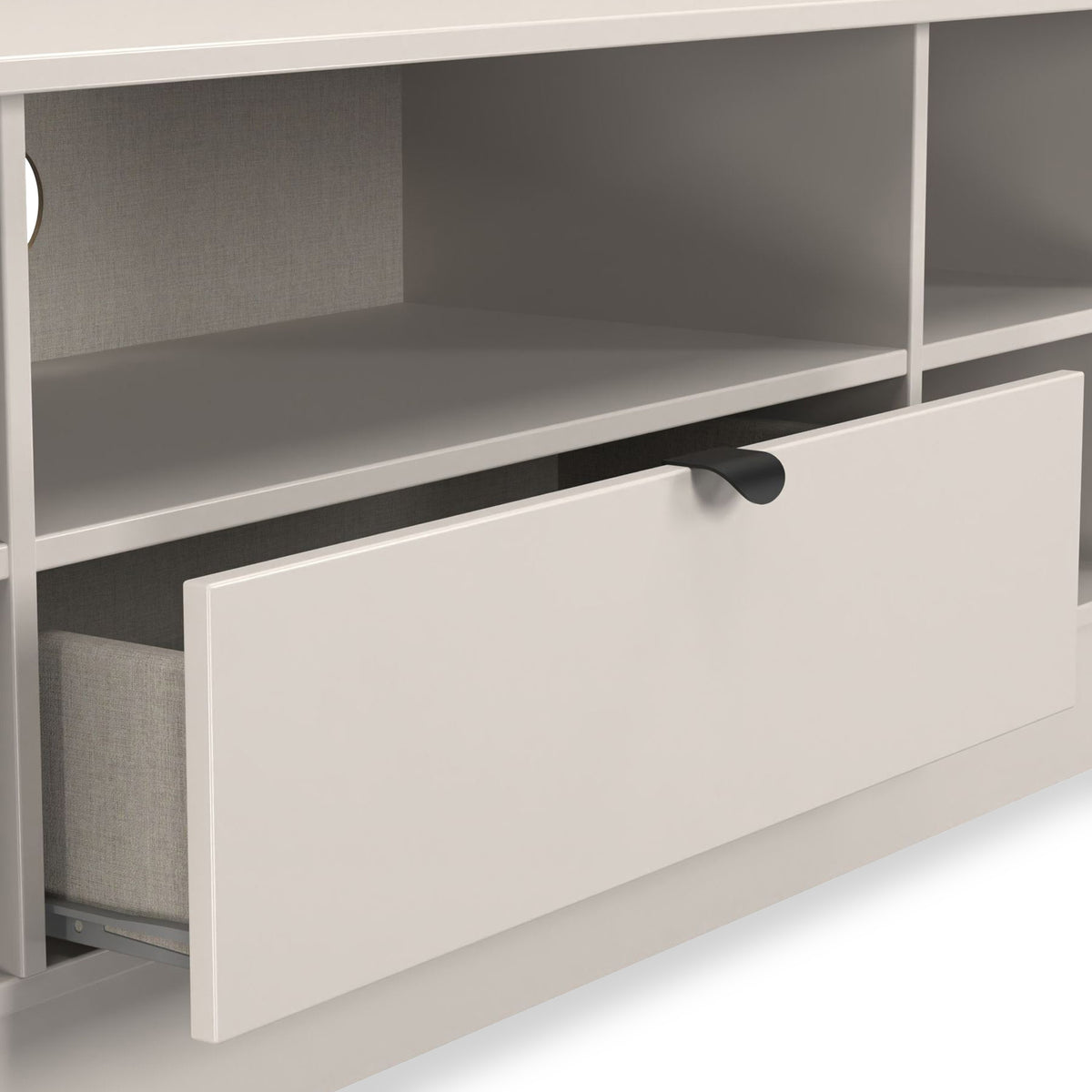 Huxley Wide 1 Drawer TV Media Unit Cashmere from Roseland Furniture