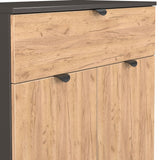 Huxley 2 Door 1 Drawer Sideboard Oak Graphite from Roseland Furniture